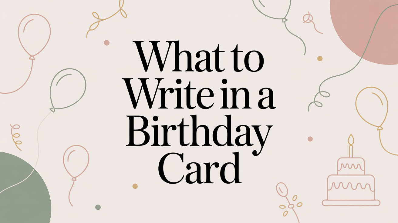 What to Write in a Birthday Card: Messages for Every Age, Relationship and Situation