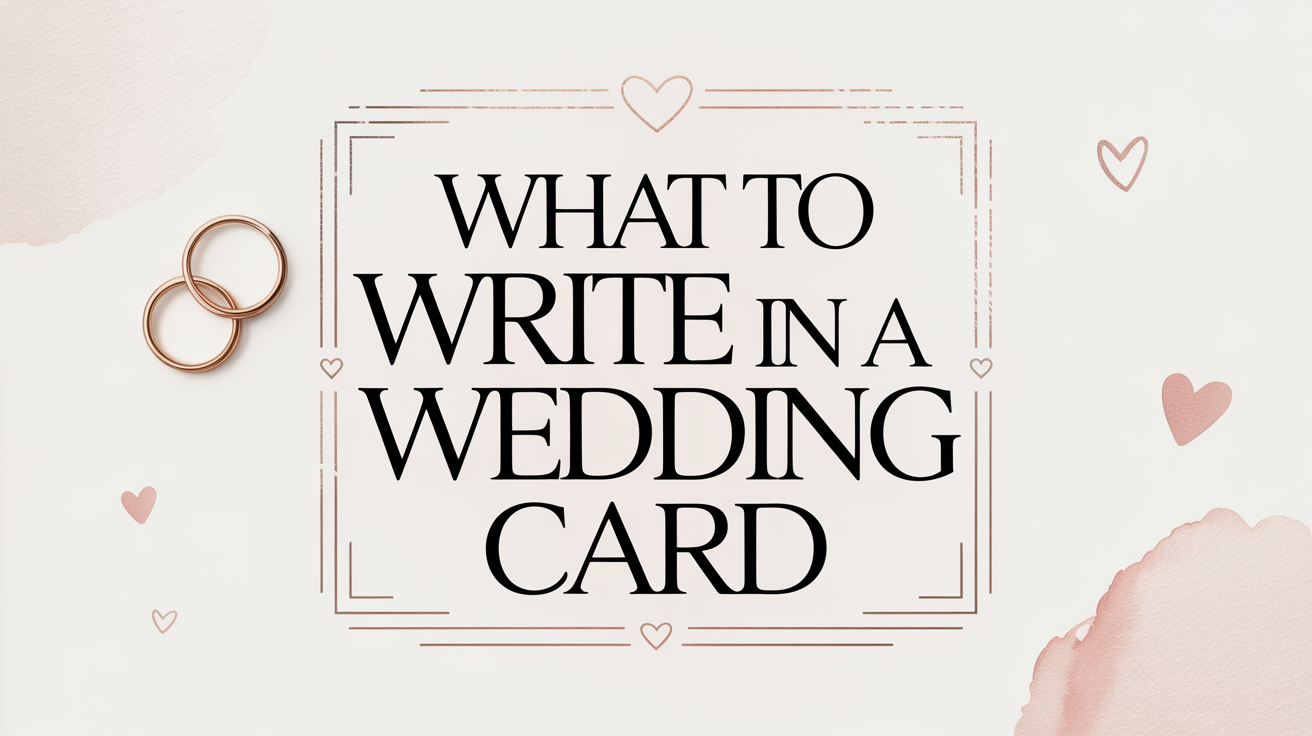 What to Write in a Wedding Card: Thoughtful Messages for Every Couple and Ceremony