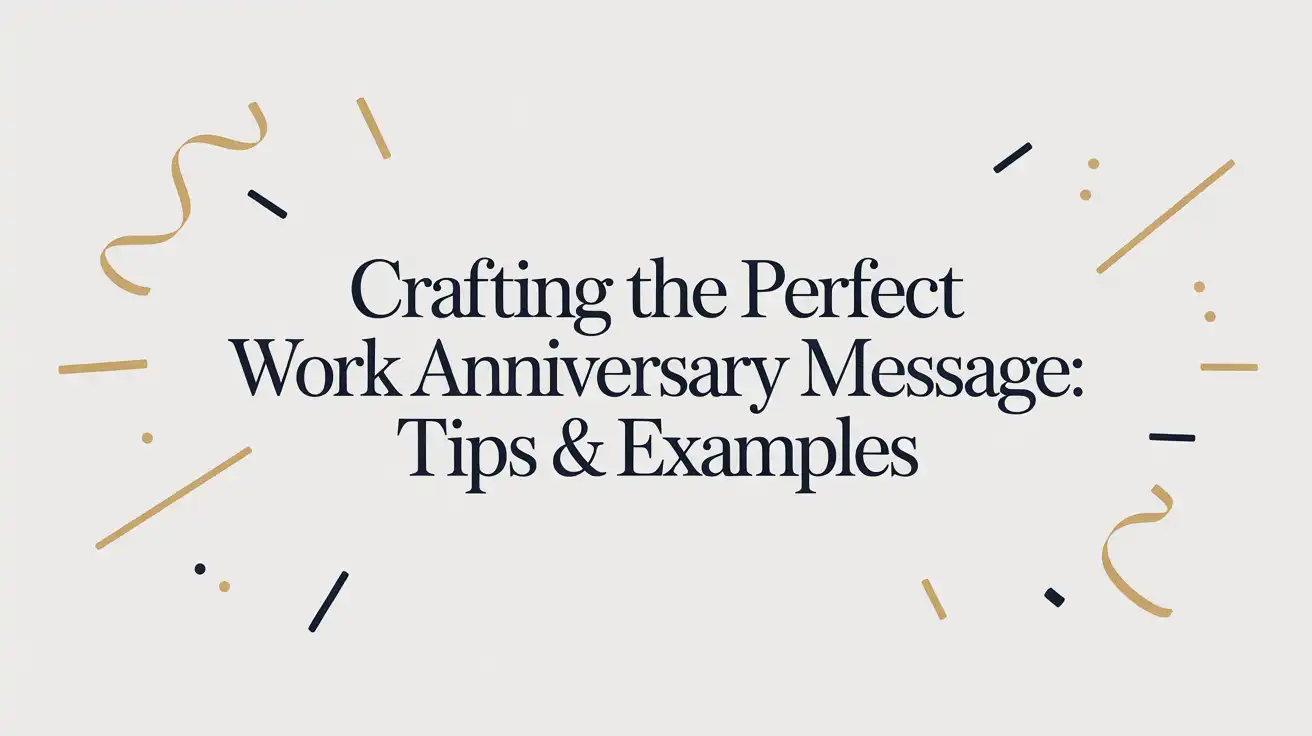 Crafting Perfect Work Anniversary Messages: A Comprehensive Guide to Celebrating Professional Loyalty and Growth