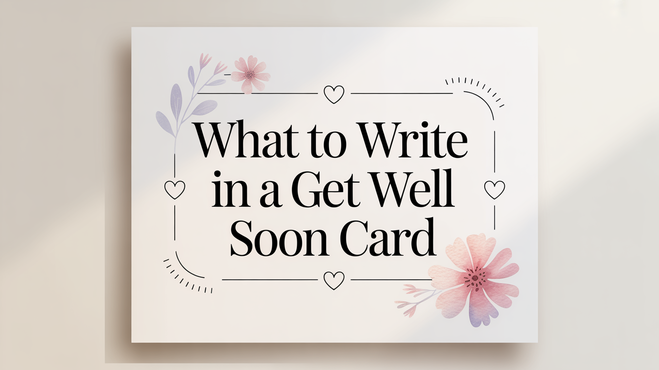What to Write in a Get Well Soon Card: Kind, Encouraging Messages That Truly Help