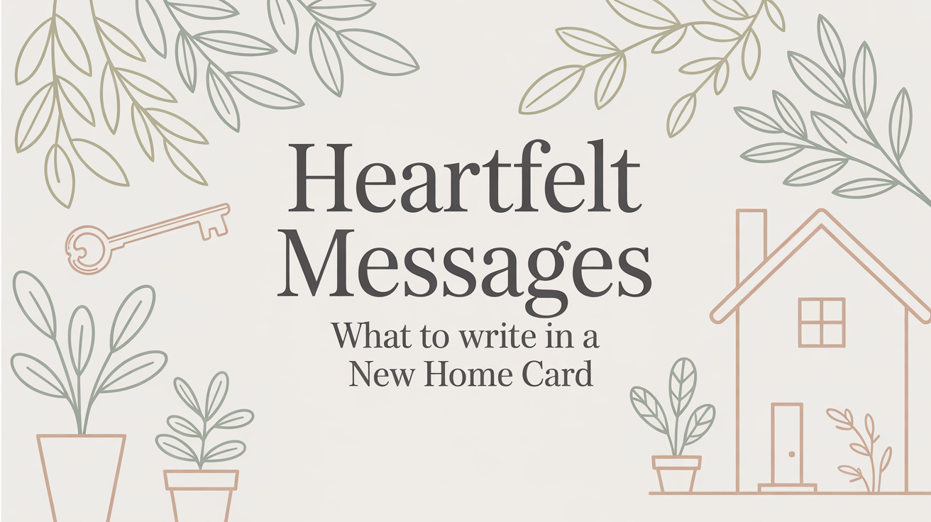 Heartfelt Messages: What to Write in a New Home Card