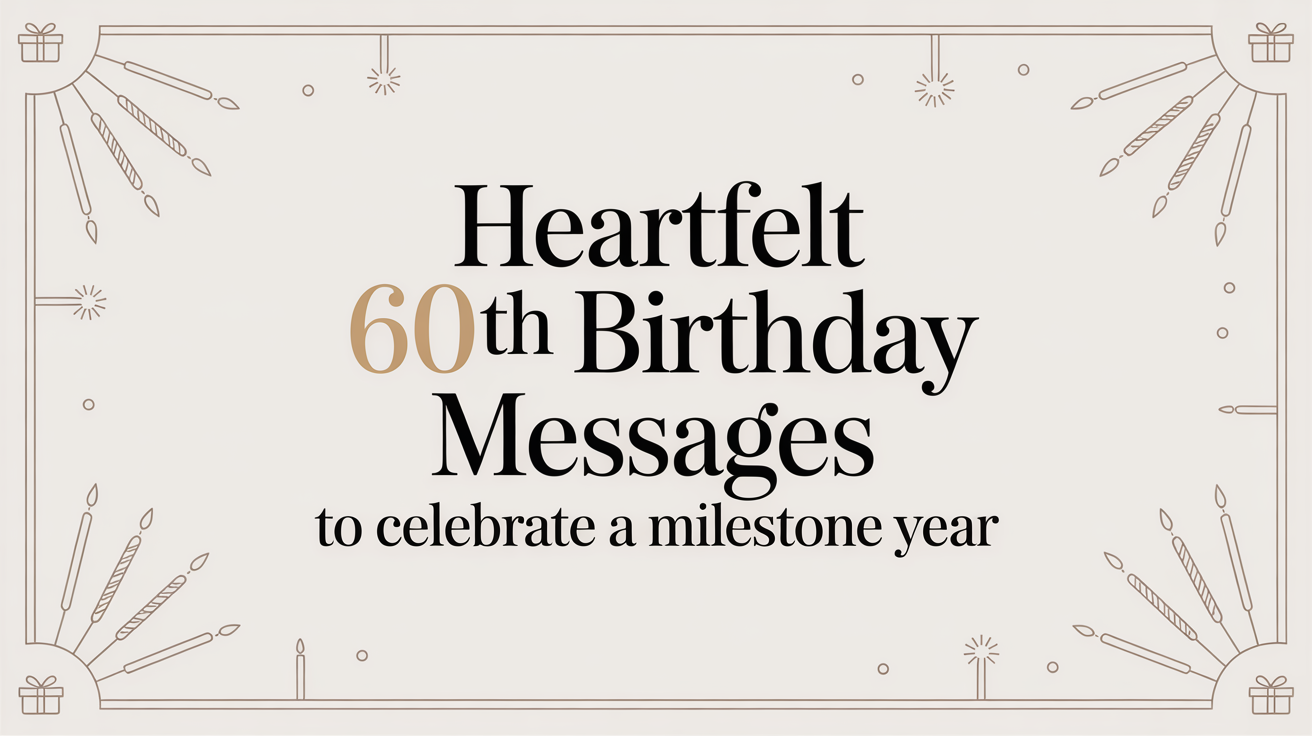 Heartfelt 60th Birthday Messages to Celebrate a Milestone Year